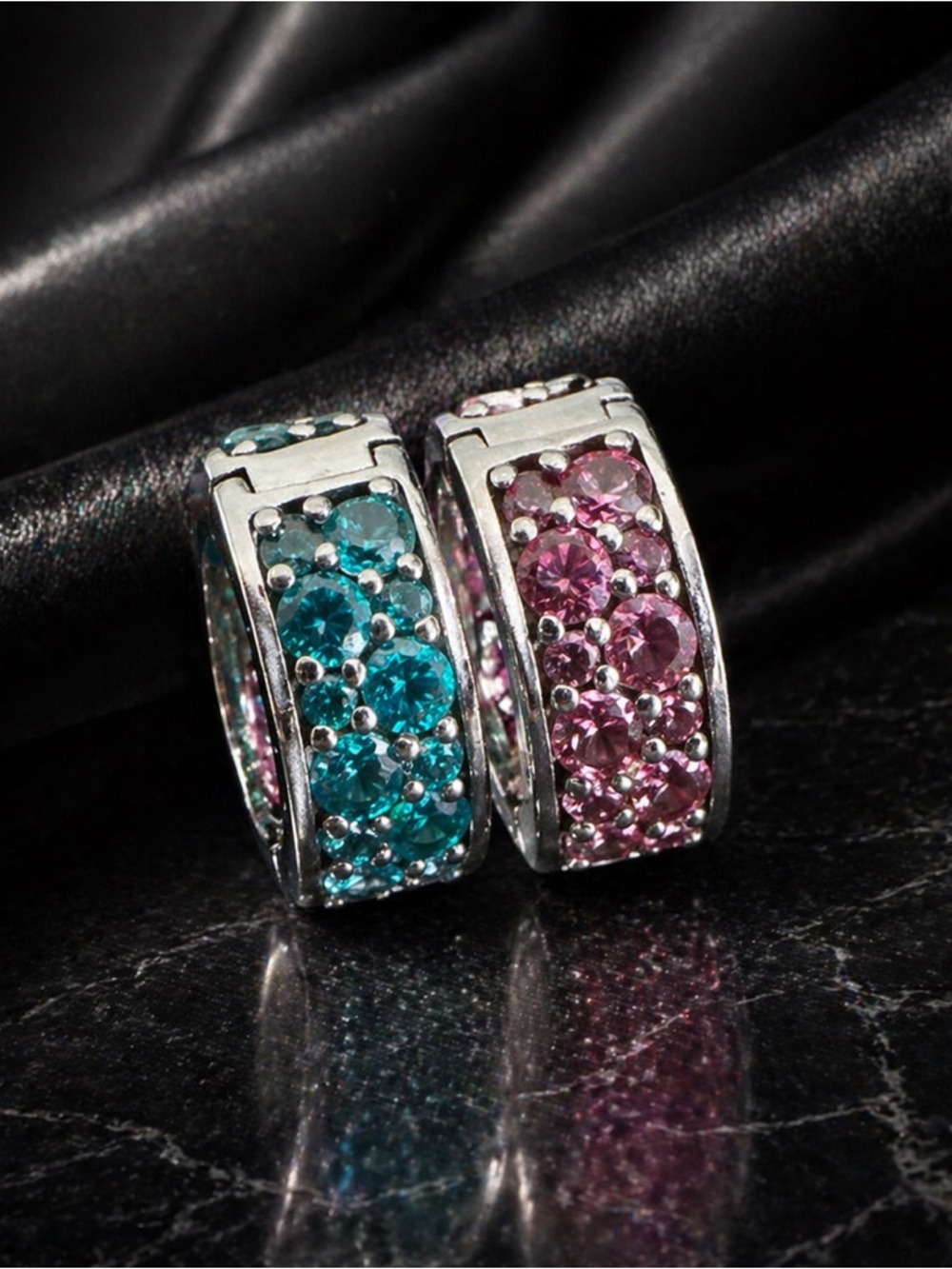 Bundle offer: Pandora Pink @ Teal Pavé Clip Charm